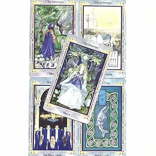 Legend The Arthurian Tarot Card Game - 78 Cards with Drawstring Bag for Divination, Fortune Telling & Party Games | Perfect for Beginners, Collectors & Game Nights