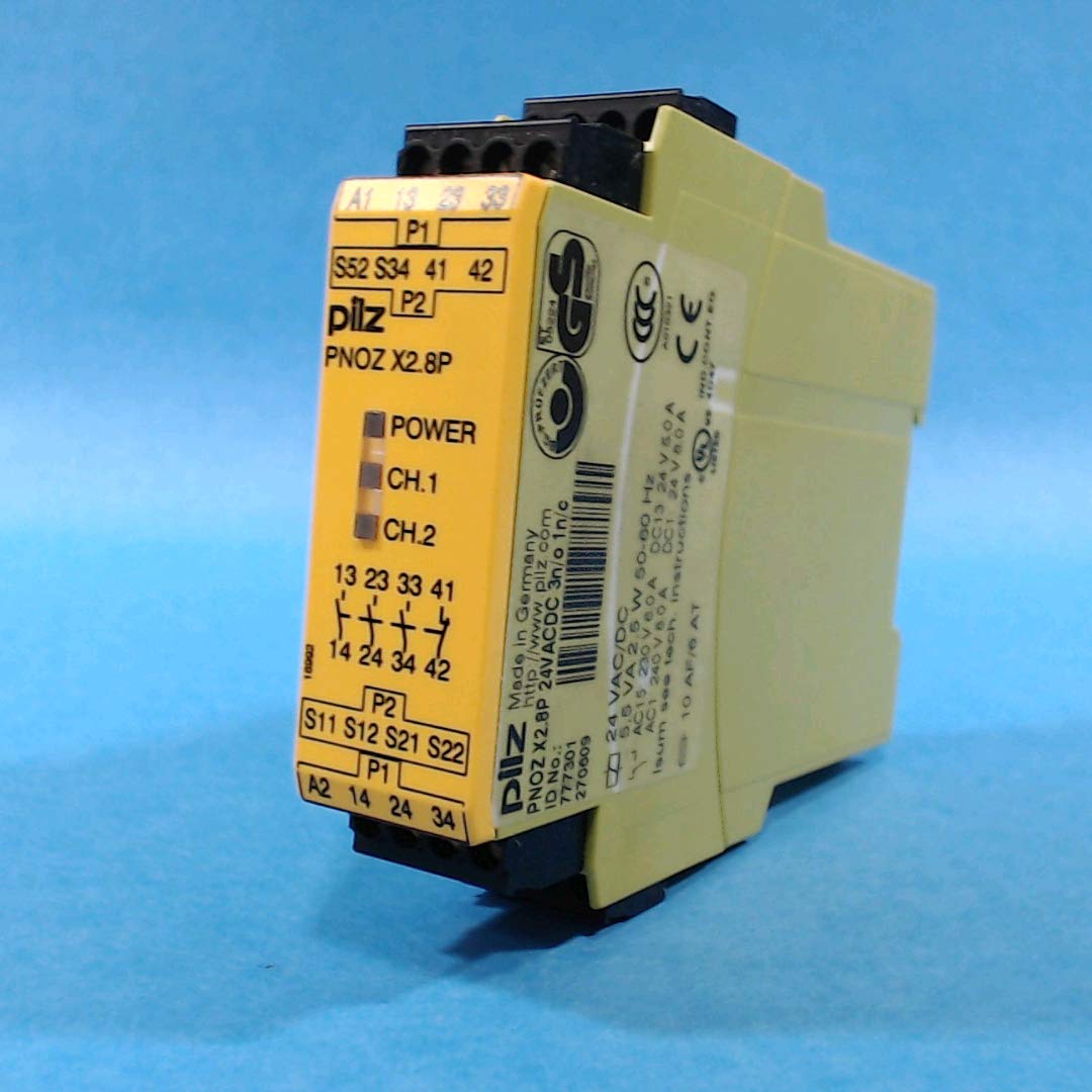 Pilz 777301 Safety Relay 24V AC/DC 50/60Hz 5.5VA 2.5W - Industrial Automation & Machine Safety Control for Factories & Equipment
