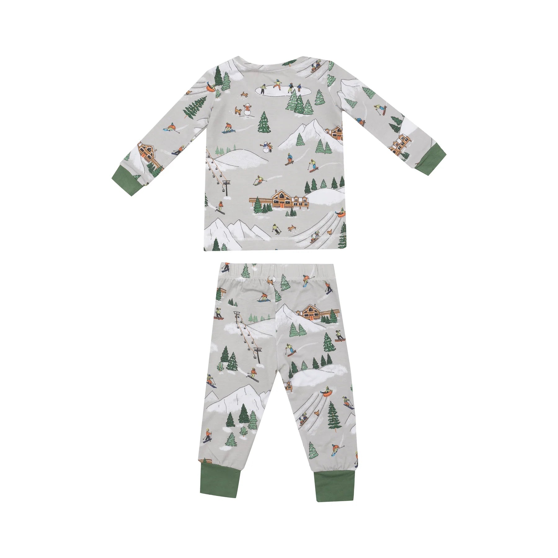 Cozy Winter Ski Loungewear Set for Men & Women - Soft Fleece Pajamas for Ski Lodge Relaxation & Après-Ski Comfort
