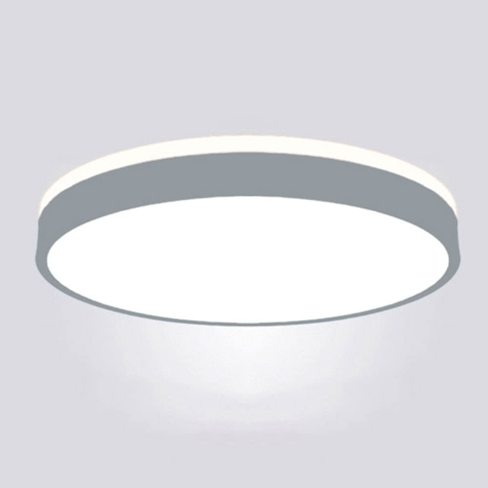 Energy-Saving LED Ceiling Light Fixture - 3 Color Temperature Adjustable, Ultra-Thin Flush Mount, Side Emitting Design for Modern Home Lighting | Perfect for Living Room, Bedroom, Kitchen & Office Spaces | Round Minimalist Interior Lighting Solution