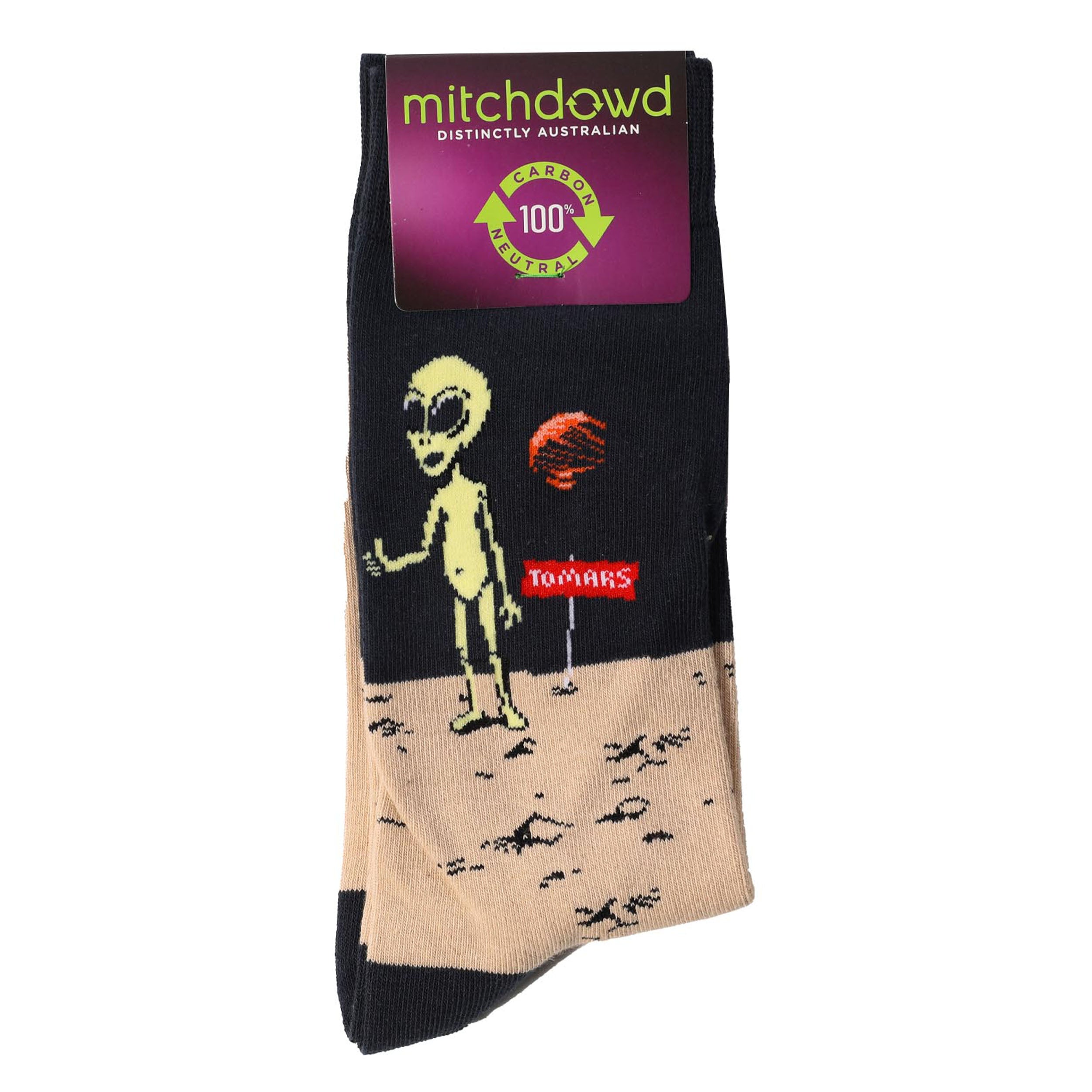 Men's Cotton Crew Socks - Soft & Breathable Navy Blue Socks for Everyday Wear, Work & Casual Outfits | To Mars Brand