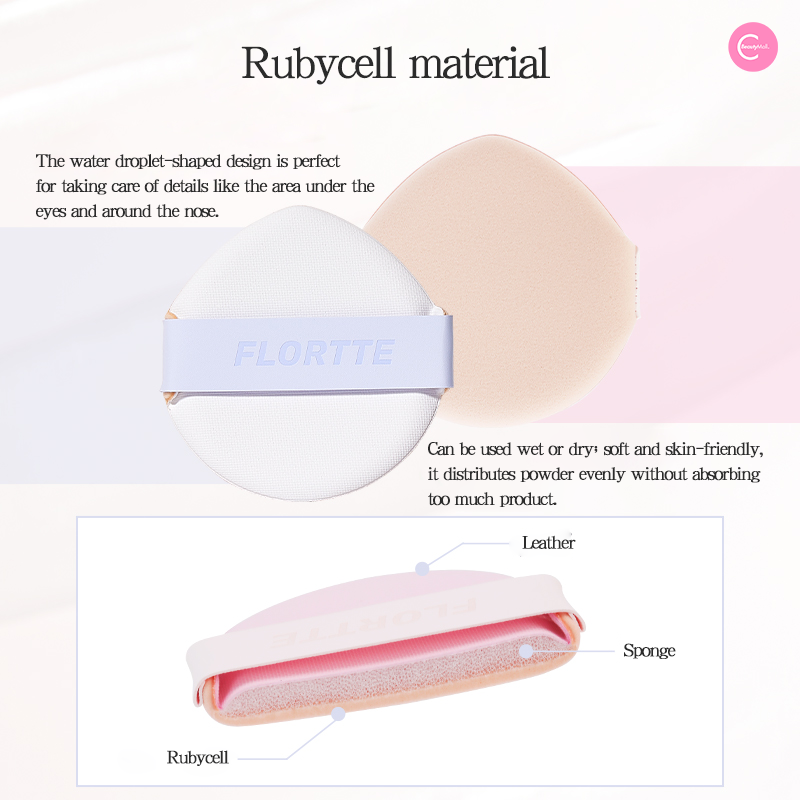 FLORTTE Ballet Veil Cushion Cream - Lightweight BB Cream with SPF, Hydrating & Long-Lasting Coverage for Daily Makeup | Perfect for Office, Date Night & Special Occasions