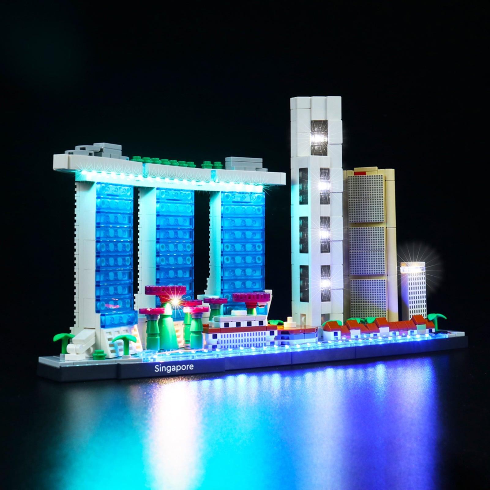 LEGO Architecture Singapore 21057 Light Kit - LED Lighting Set for LEGO Models - Perfect for Home Display, Office Decor & Gift for LEGO Fans