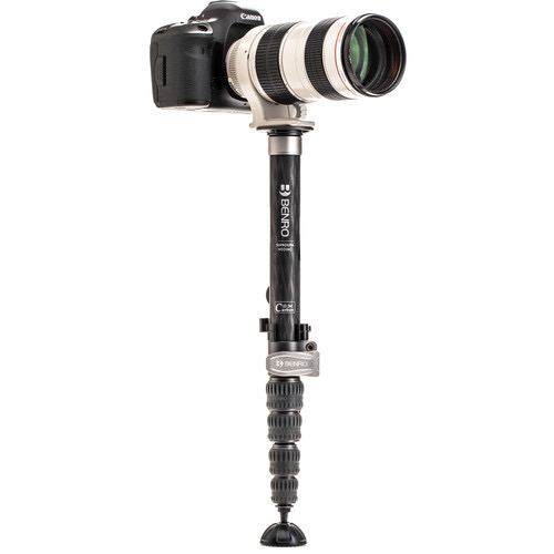 Benro MSD36C SupaDupa Carbon Fiber Monopod - 64.9 Inch Lightweight Camera Support for Travel, Sports & Wildlife Photography | Tripod Alternative for DSLR & Mirrorless Cameras