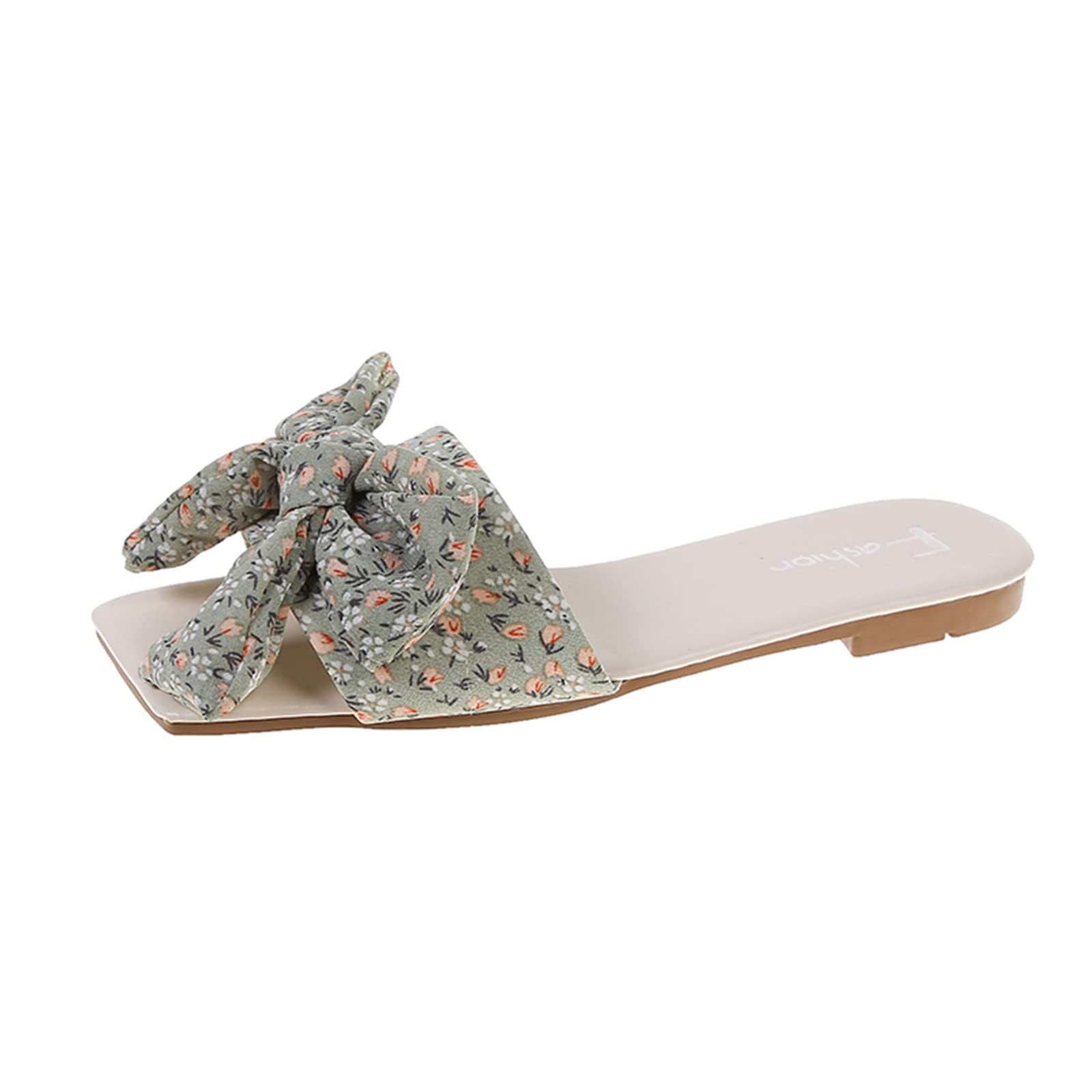 Breathable Women's Casual Summer Slippers with Flower Design - Non-Slip Comfortable House Shoes for Indoor/Outdoor Use, Perfect for Home, Beach, and Garden Wear