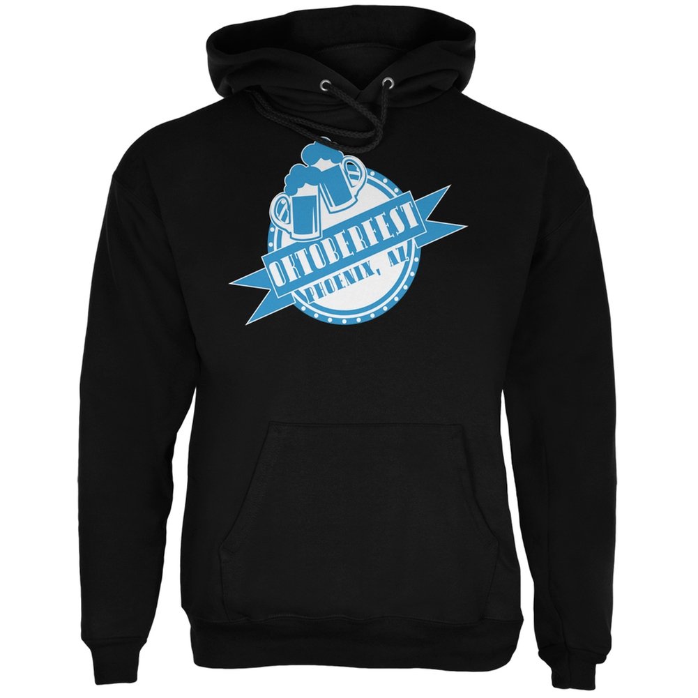Oktoberfest Phoenix AZ Black Adult Hoodie - Comfortable & Stylish Pullover for Fall Festivals, Parties & Casual Wear