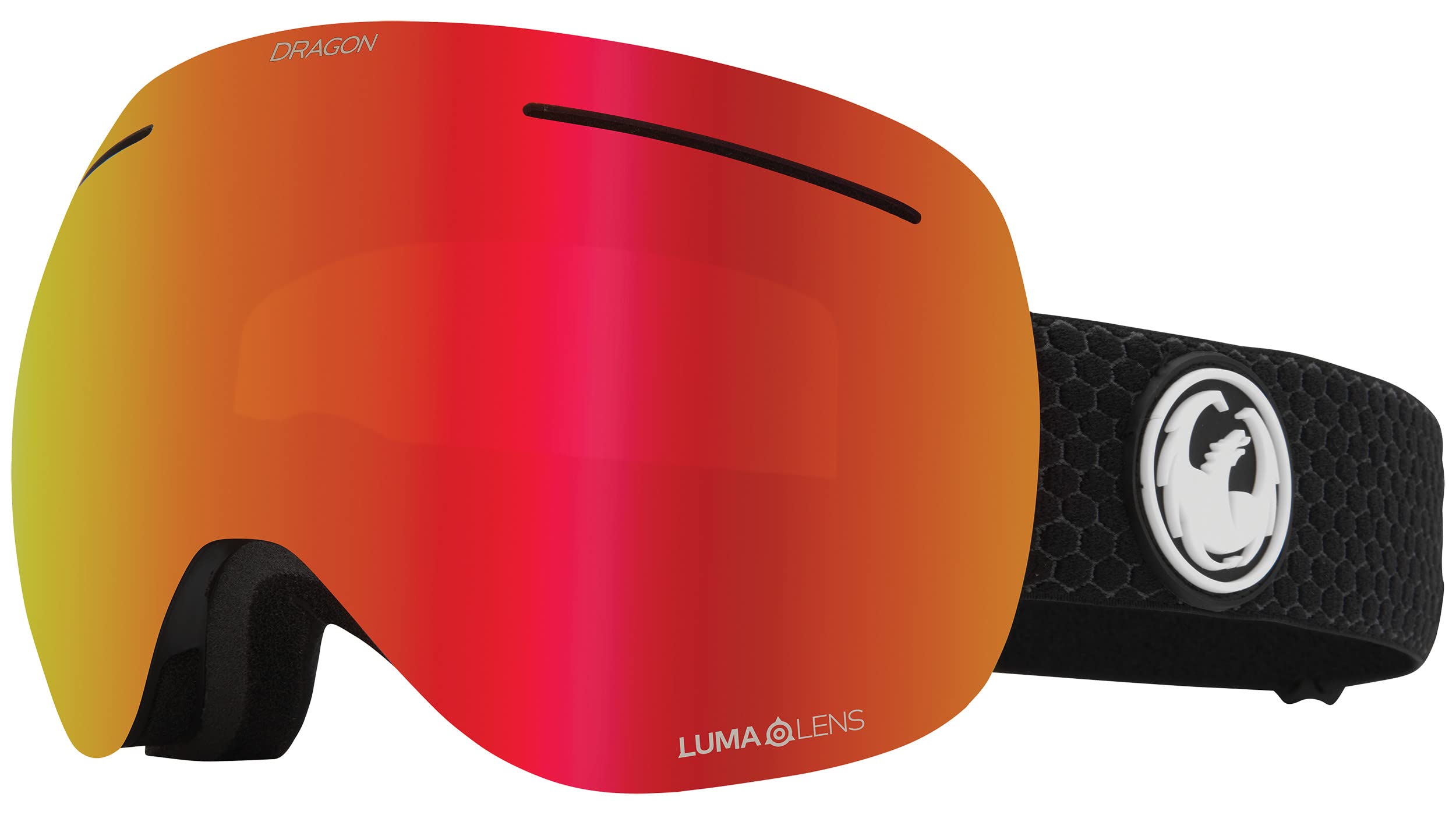 DRAGON DR X1 Bonus Snow Goggles with Split Lens (LLREDION+LLLTROSE) - Anti-Fog UV Protection for Skiing, Snowboarding & Winter Sports