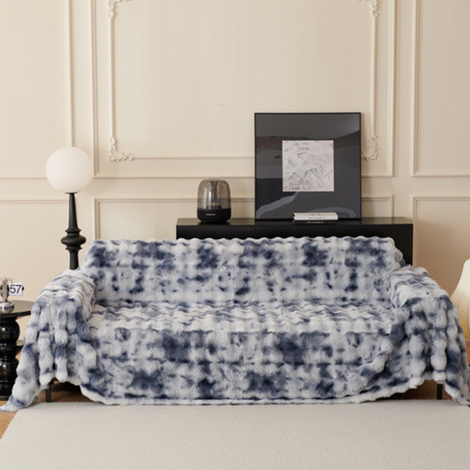 Soft Plush Cloud Sofa Cover - Cozy & Breathable Couch Protector for Living Room, Bedroom, or Dorm - Machine Washable Furniture Slipcover (Multiple Sizes)