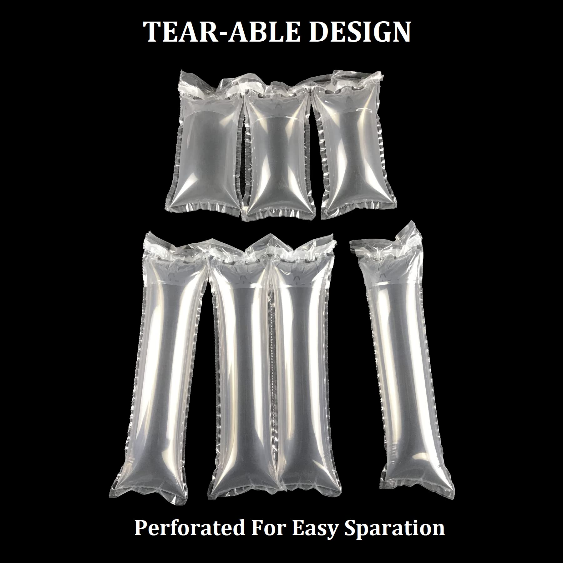 33Ft Heavy Duty Packing Air Cushion Bags - Inflatable Air Pillows for Shipping Protection, Void Fill Packaging Cushioning with Hand Pump - Perfect for Ecommerce, Moving Boxes & Fragile Item Protection