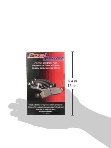 PosiQuiet Ceramic Brake Pads for Cars - Quiet & Durable Performance Brake Pads - Perfect for Daily Commuting & City Driving