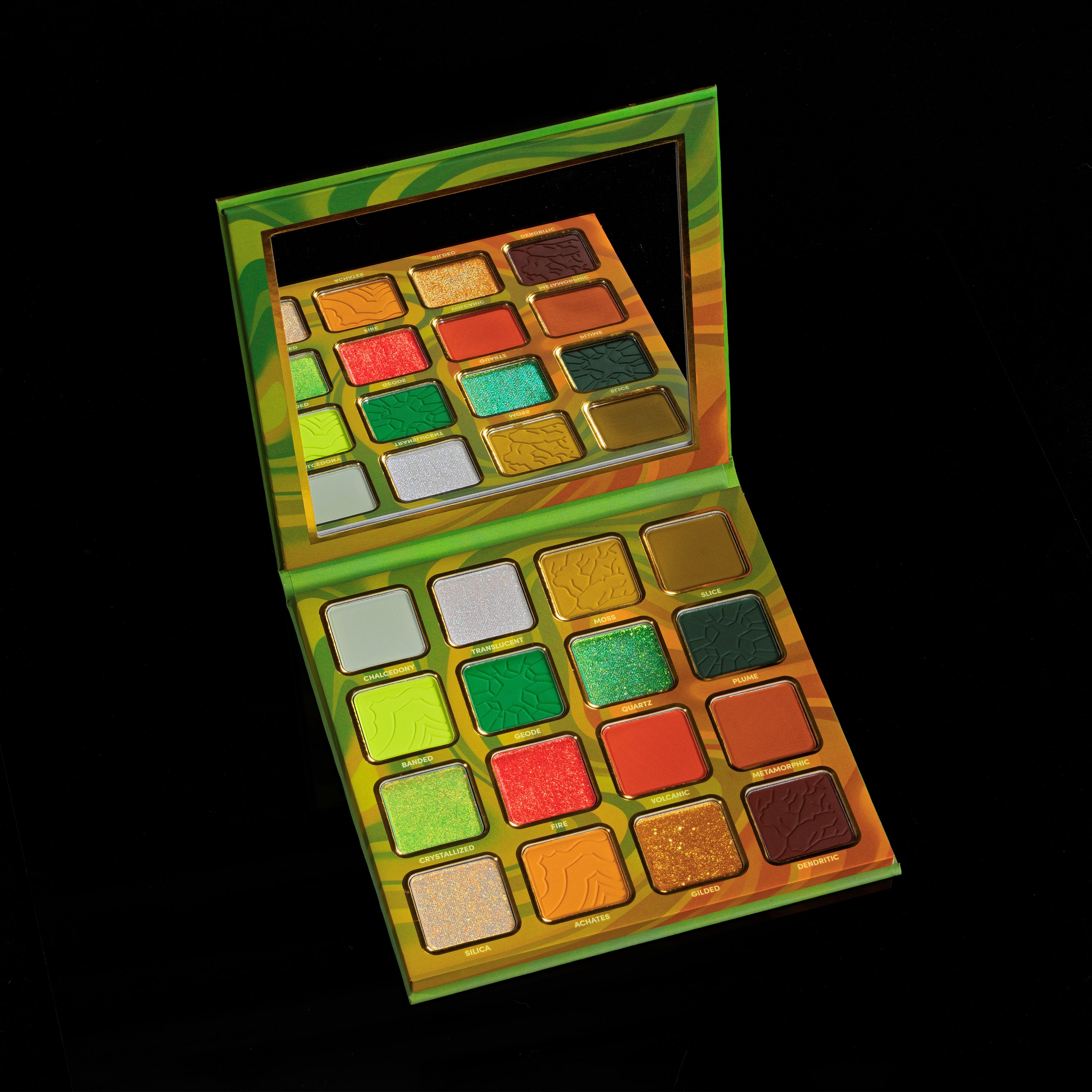 Agate Temptation Eyeshadow Palette - 12 Highly Pigmented Mineral Eyeshadows for Natural & Smoky Eye Makeup | Vegan & Cruelty-Free | Perfect for Day to Night Looks, Parties & Special Occasions