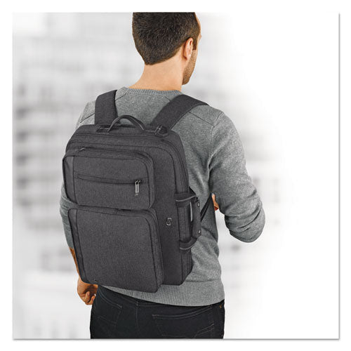 Urban Hybrid Briefcase for Laptop up to 15.6 Inch - 17 x 12 x 7 Inch Slim Business Bag in Charcoal | Perfect for Work, Travel & Commuting