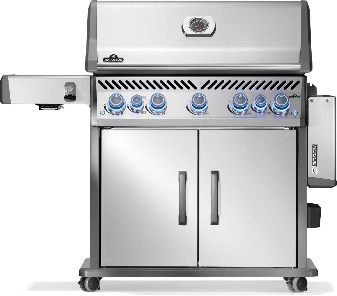 Napoleon Rogue PRO S 625 RSIB Gas Grill - Premium Stainless Steel Outdoor BBQ Grill with Infrared Burner - Perfect for Backyard, Patio, and Tailgating Parties