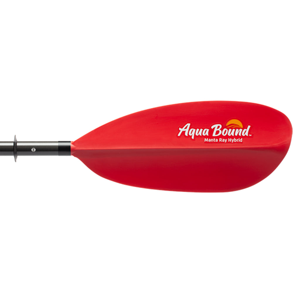 Aqua Bound Manta Ray Hybrid Posi Lock 4-Piece Kayak Paddle - Lightweight & Durable for Touring, Fishing & Recreational Kayaking