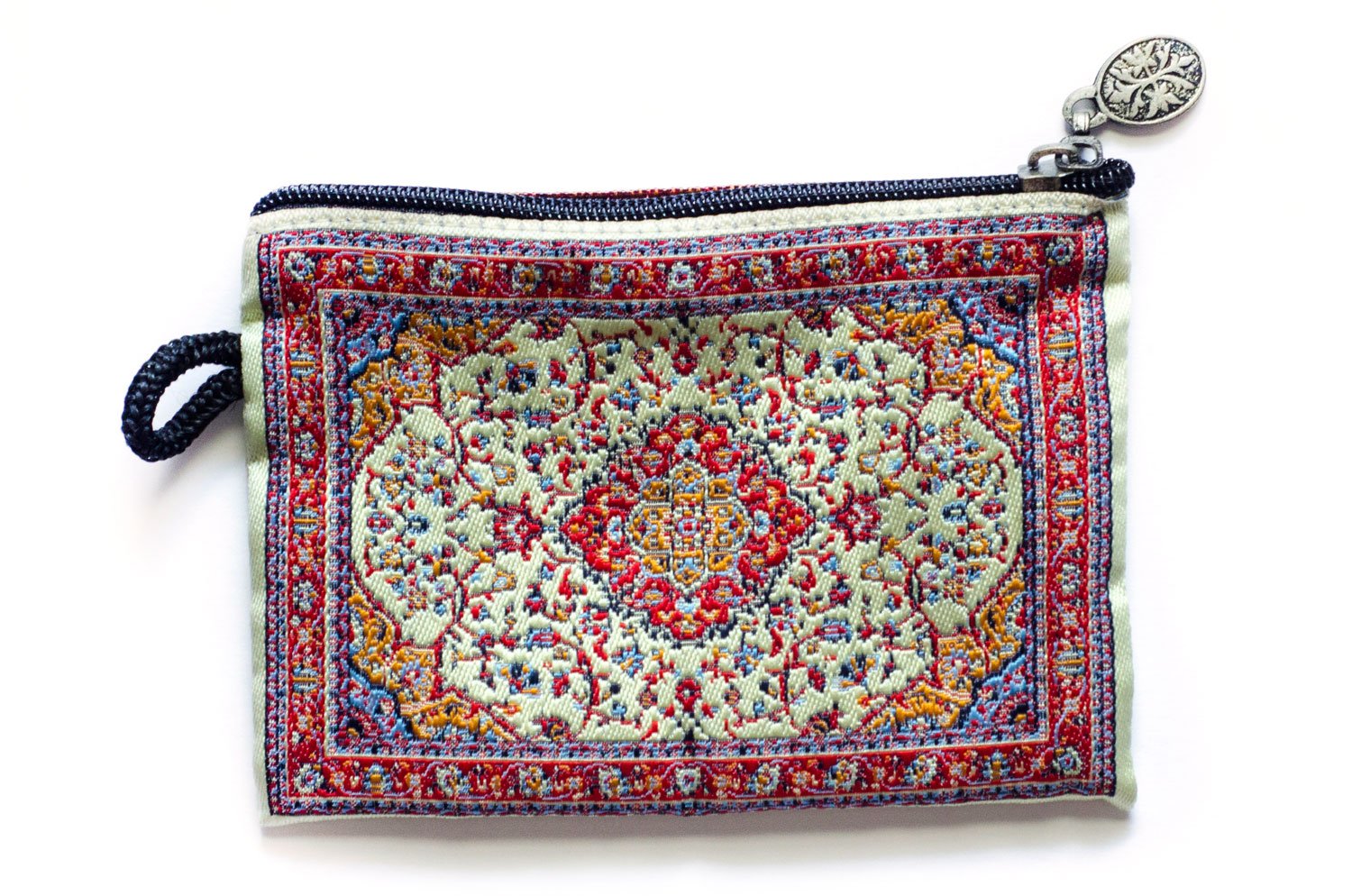 Handmade Oriental Woven Carpet Coin Purse - Kafkas Design Collection - Small Zipper Wallet for Women & Men - Perfect for Coins, Cards & Cash - Ideal for Travel, Gifts & Everyday Use