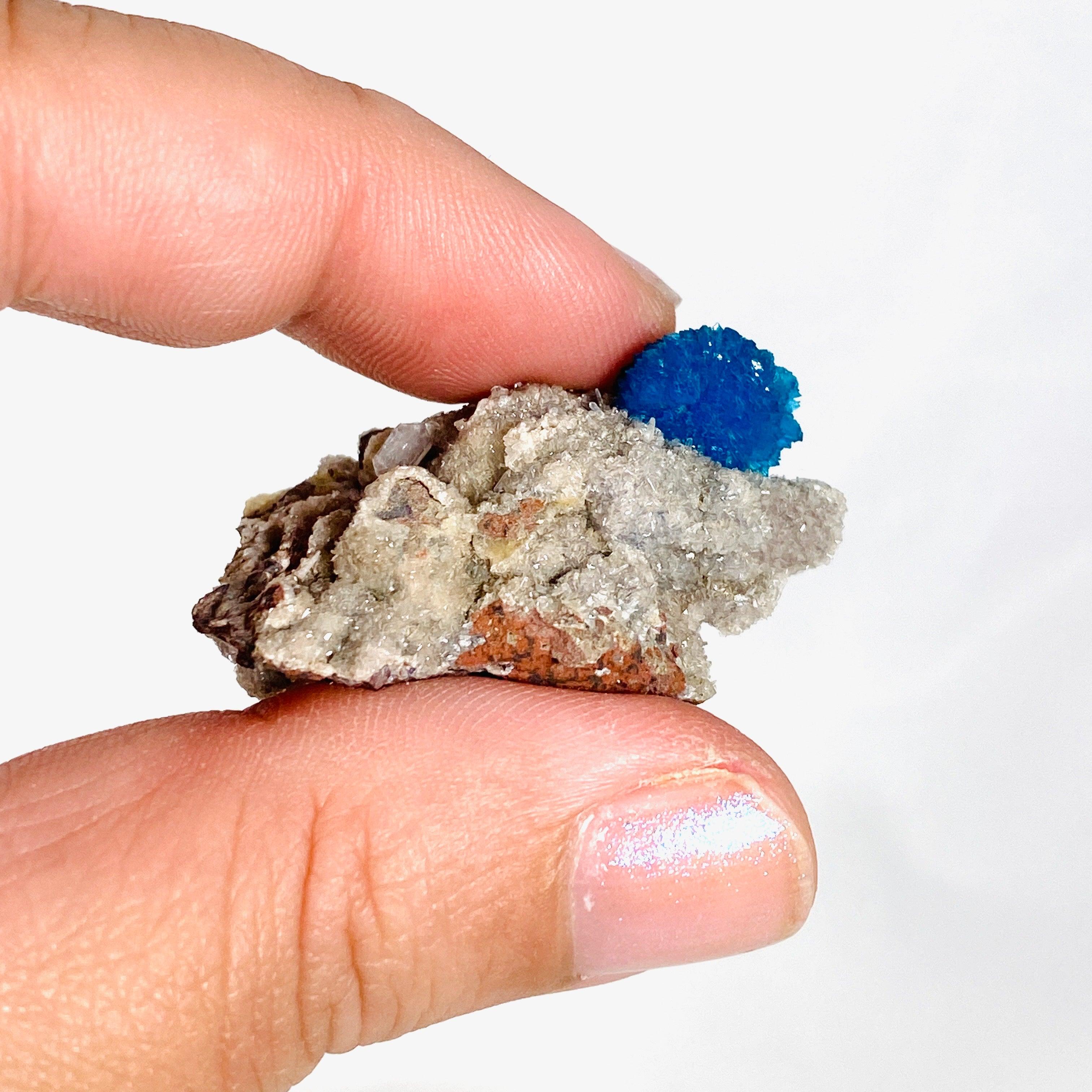 Natural Cavansite Crystal Specimen CAV 22 - Rare Blue Mineral Collection for Home Decor, Meditation & Healing Crystals Display