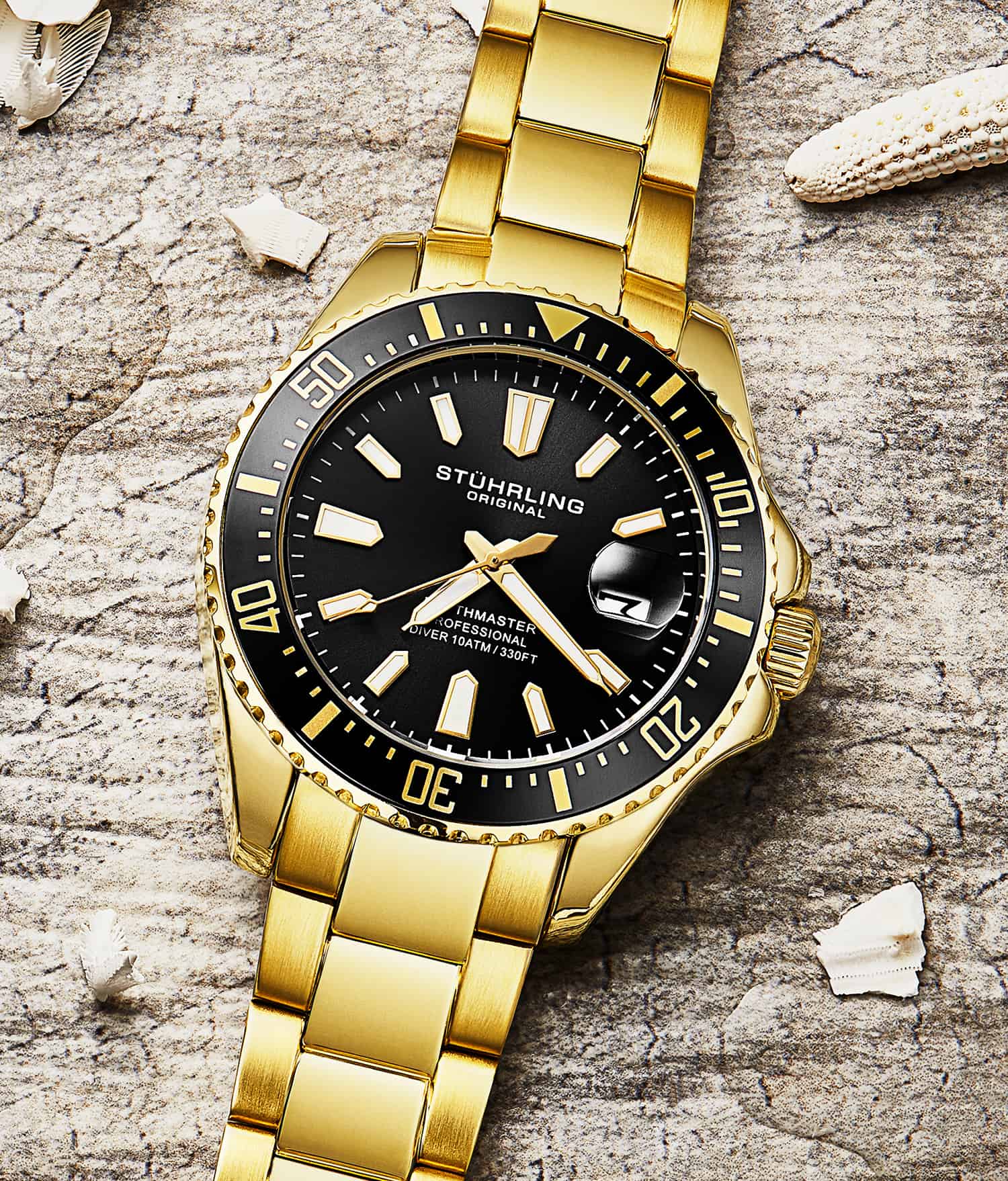 Depthmaster 3950A 42mm Quartz Diver Watch - Waterproof Luxury Dive Watch for Men - Perfect for Scuba Diving, Swimming & Outdoor Adventures