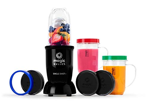 Magic Bullet Single Shot High-Speed Blender & Mixer System - 12-Piece Set for Smoothies, Cocktails, Protein Shakes - Perfect for Kitchens, Bars & On-the-Go Blending