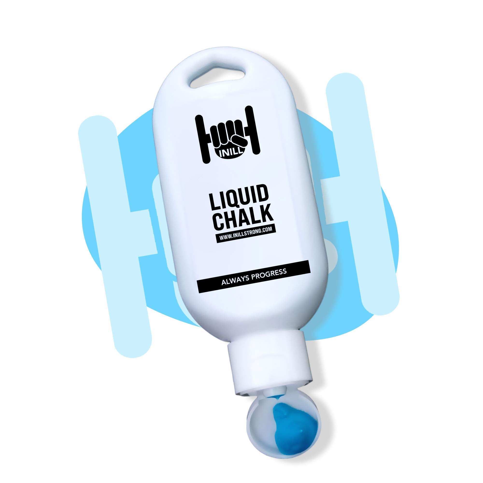 Inill - Premium Liquid Chalk for Weightlifting, Powerlifting & Rock Climbing | Non-Toxic, Non-Staining Gym Chalk for Workouts & Strength Training | 50ml Bottle | Perfect for Grip Enhancement in CrossFit, Deadlifts & Bouldering