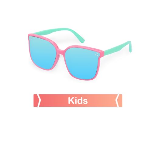 Pink Frame Blue Lens