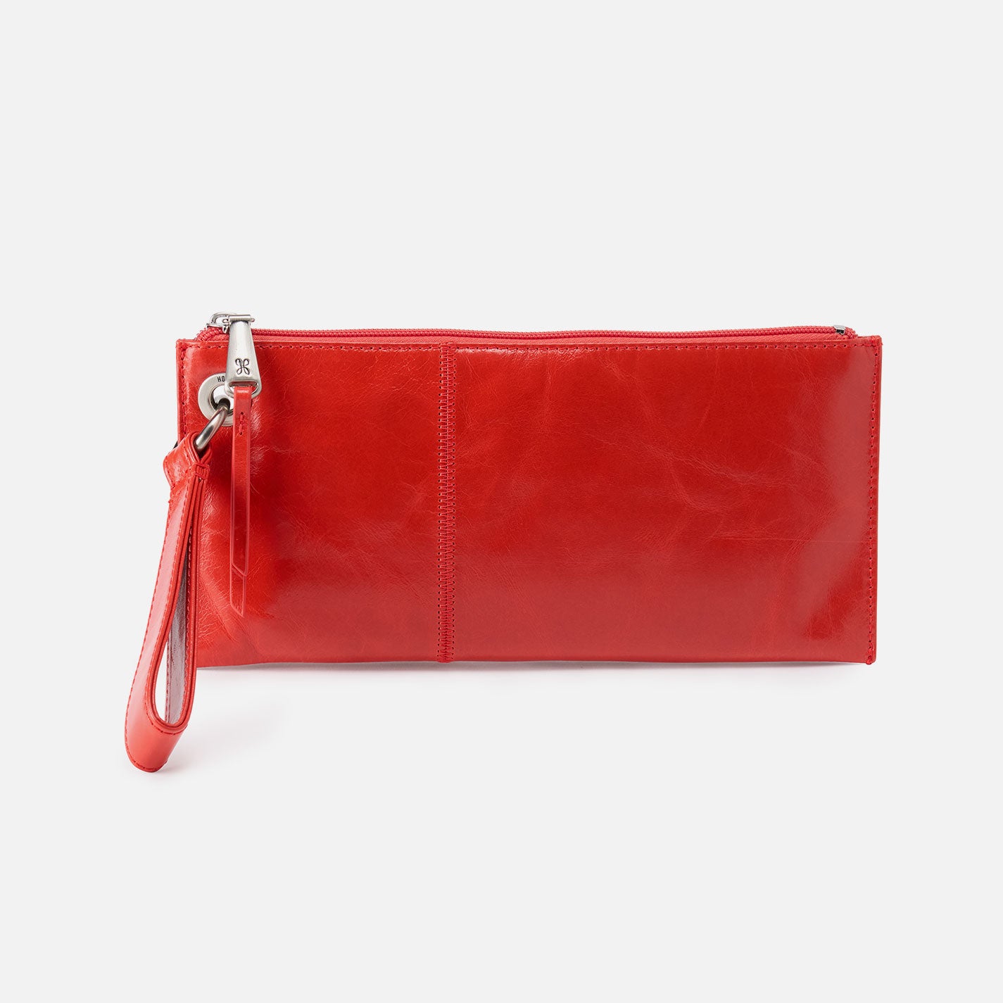 Premium Vida Wristlet in Polished Leather - Grenadine Red Crossbody Wallet for Women | Perfect for Everyday Use, Shopping & Travel