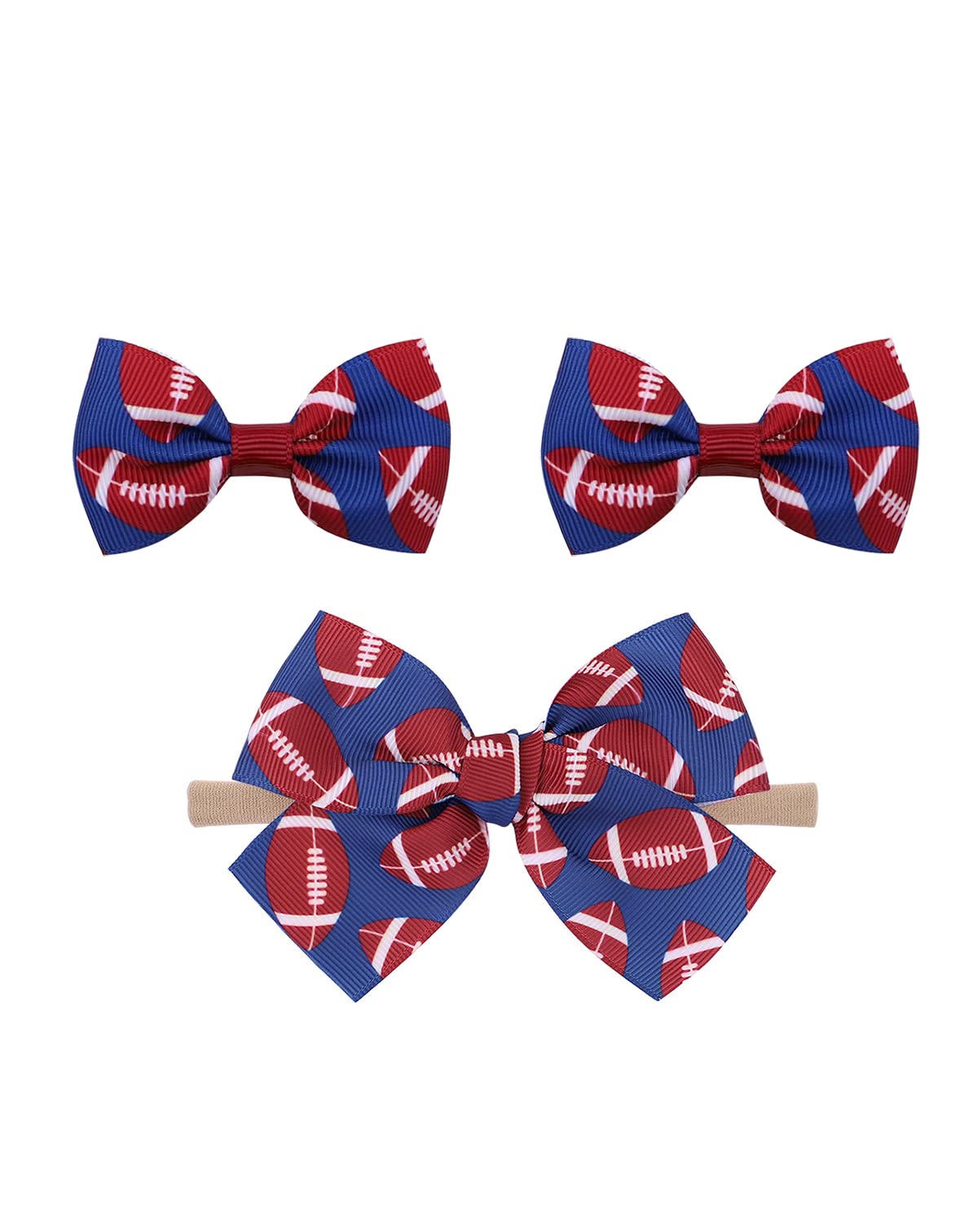 **Baby Football Turban Headband with Bow - Soft Cotton Hairband for Girls & Toddlers - Cute Sports Headband for Soccer Games, Team Spirit & Photo Shoots - Perfect for Match Days, Birthday Parties & Family Photos - Ideal for Game Day Outfits, Soccer Mom Accessories & Baby Shower Gifts - Great for Football-Themed Events, Baby Fashion & Sports Enthusiasts**