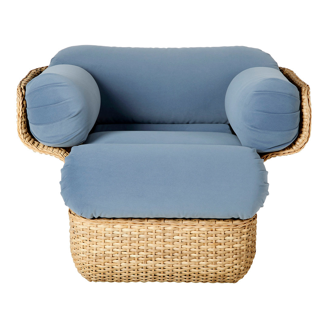 Premium Wicker Basket Lounge Chair for Patio, Outdoor & Garden - Comfortable Rattan Hanging Egg Chair with Cushion - Perfect for Relaxing, Reading & Sunbathing