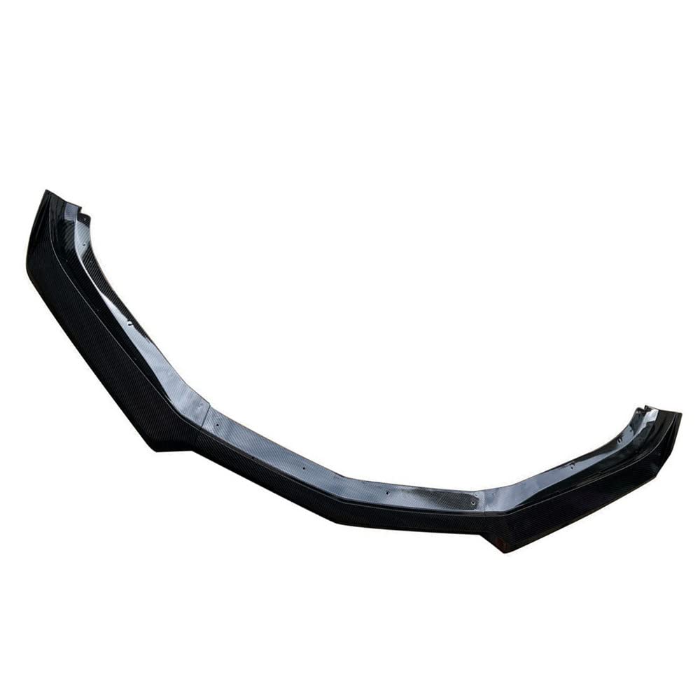 3PCS Carbon Fiber Style Front Lip Spoiler for Chevy Camaro 2016-2021 SS & 2019-2021 LS/LT/RS Models - Front Bumper Lip Splitter for Enhanced Aerodynamics & Sporty Look (Perfect for Car Shows, Racing Events & Street Performance)