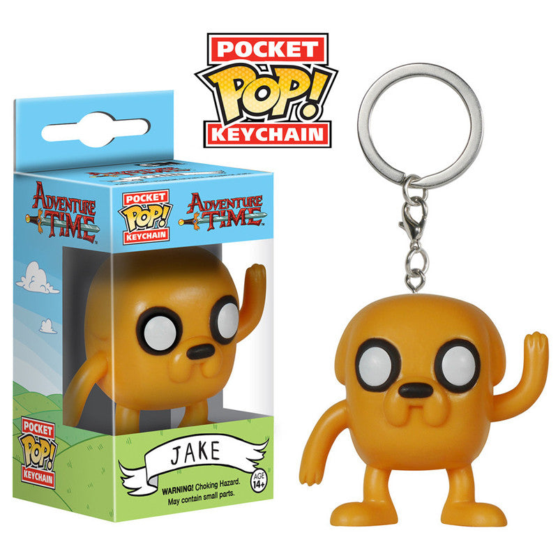 Adventure Time Jake Pocket Pop! Vinyl Keychain - Fun Collectible for Backpacks, Keys & Gifts | Cartoon Network Merchandise