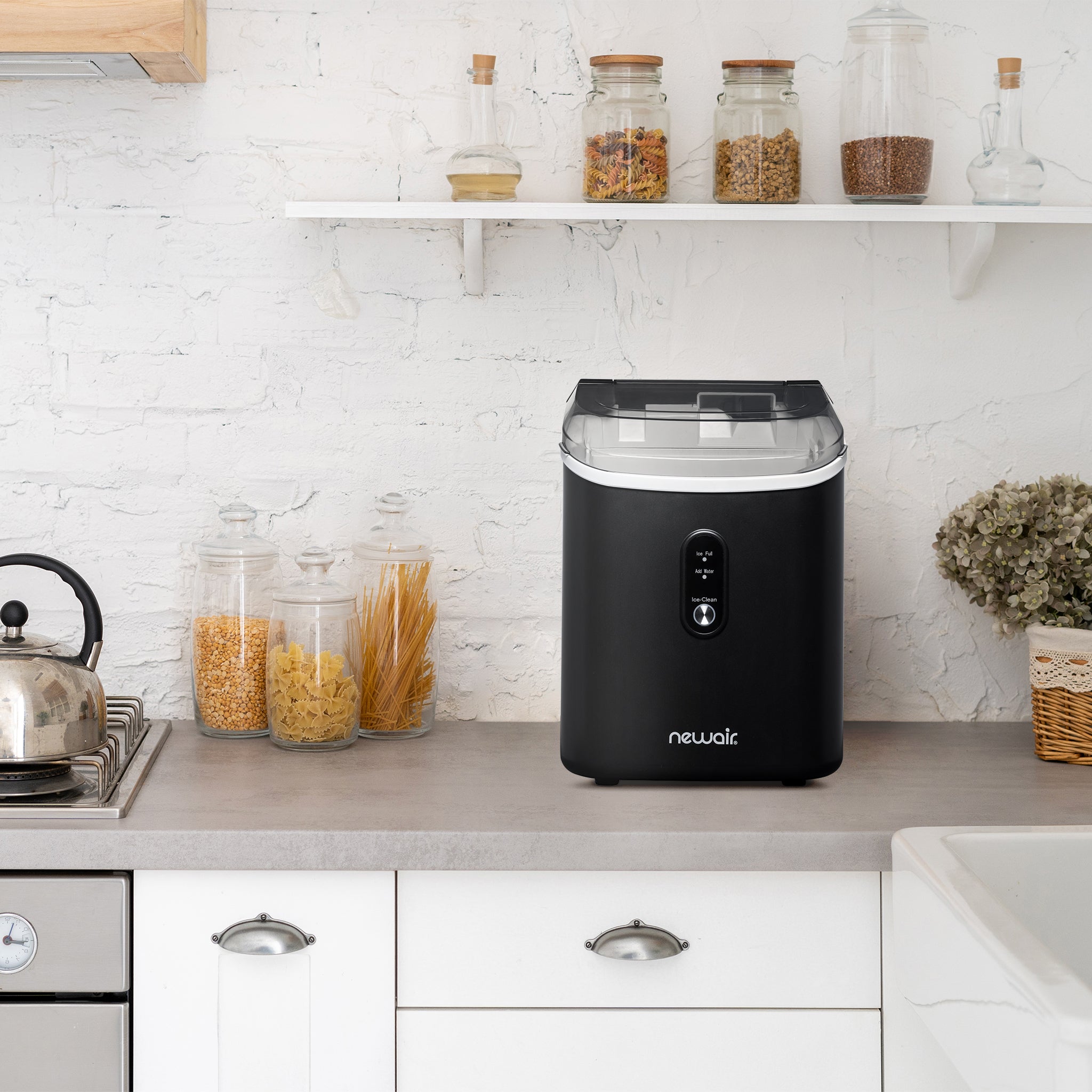 Newair® Countertop Ice Maker - 33 lbs/Day Nugget Ice Machine for Home, Office, and Parties | Perfect for Cocktails, Beverages, and Outdoor Events