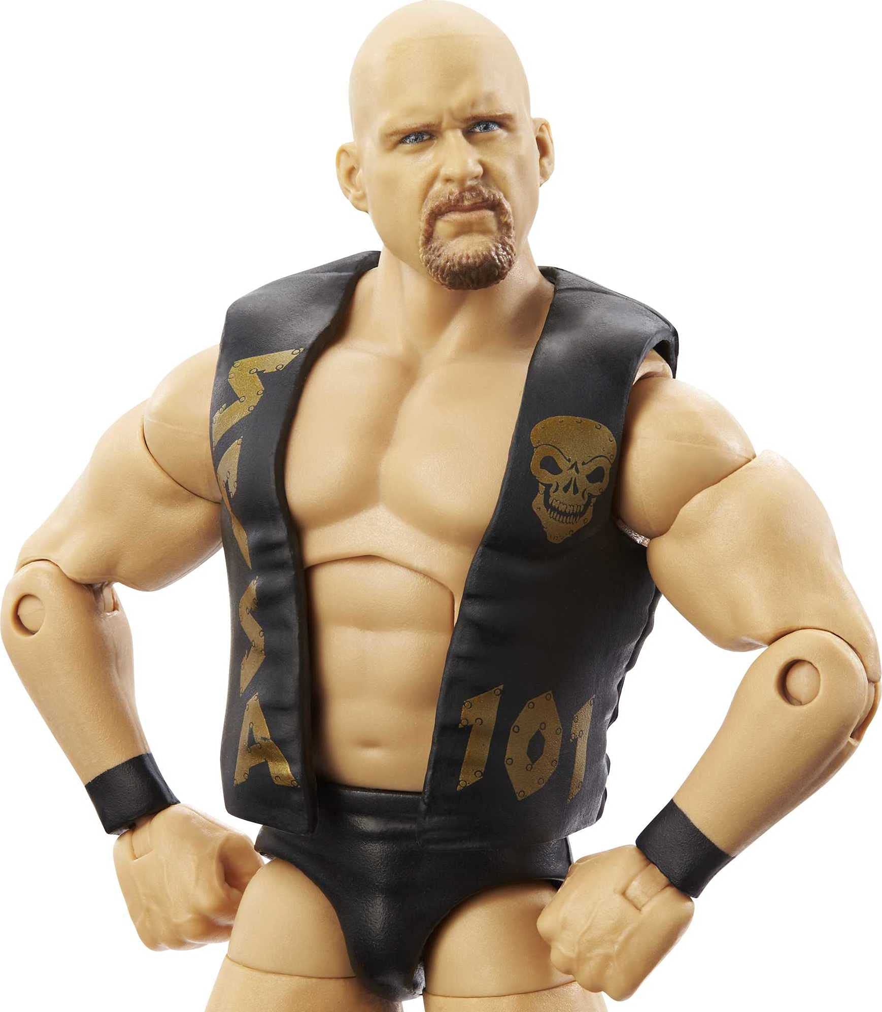 WWE Stone Cold Steve Austin Royal Rumble Elite Action Figure - 6-Inch Posable Collectible with Authentic Gear & Accessories | Perfect Gift for WWE Fans Ages 8+ | Great for Display, Play & Wrestling Fan Collections
