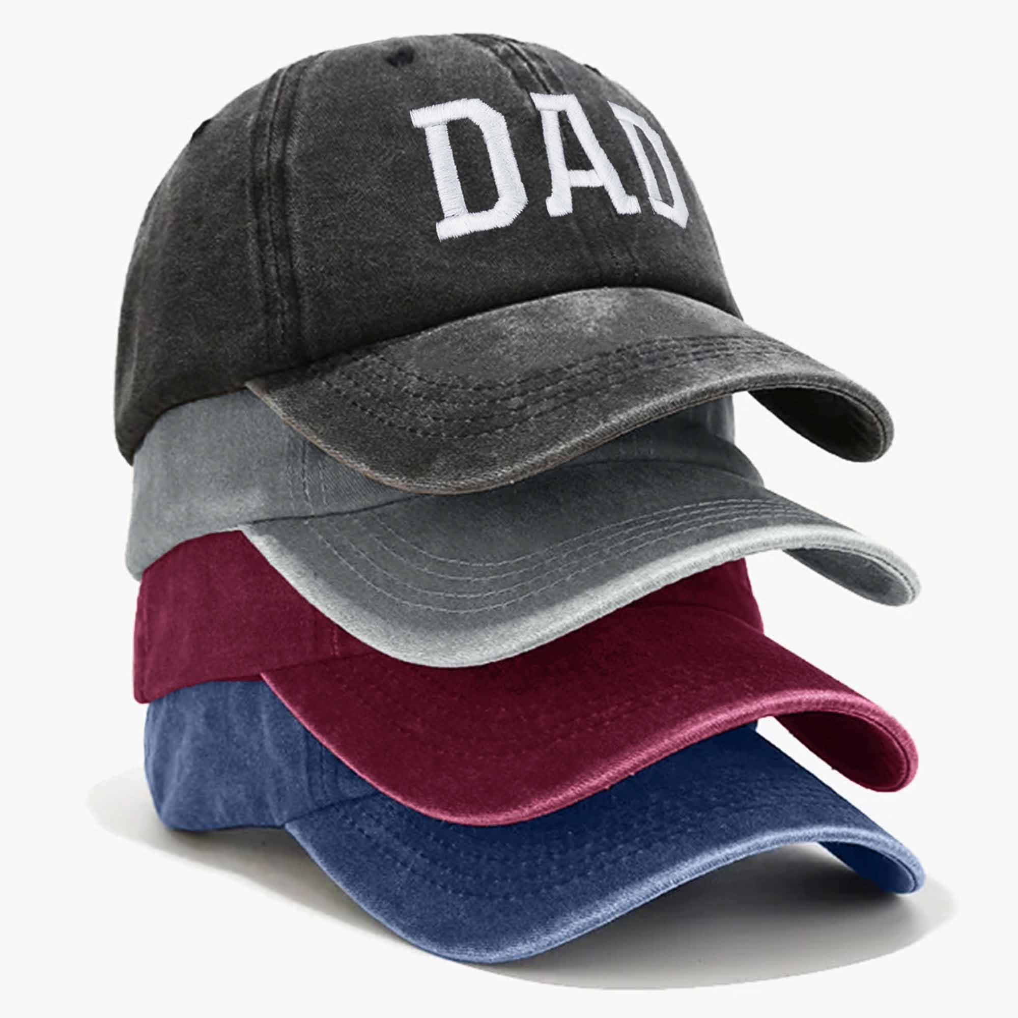 New Parents Baseball Caps - Embroidered Adjustable Dad & Mom Hats - Perfect Couples Gift for Baby Shower, Gender Reveal & Parenting Journey