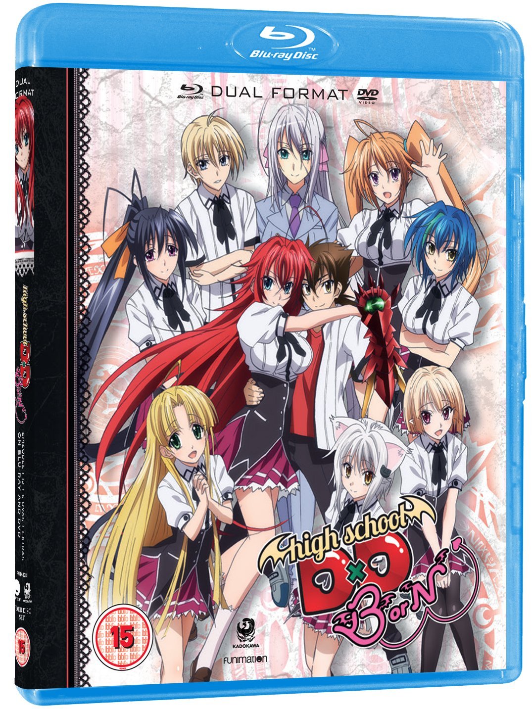 High School DxD Season 3 Blu-ray & DVD Combo Pack - Anime Collection for Fans, Perfect for Home Viewing and Gift Giving