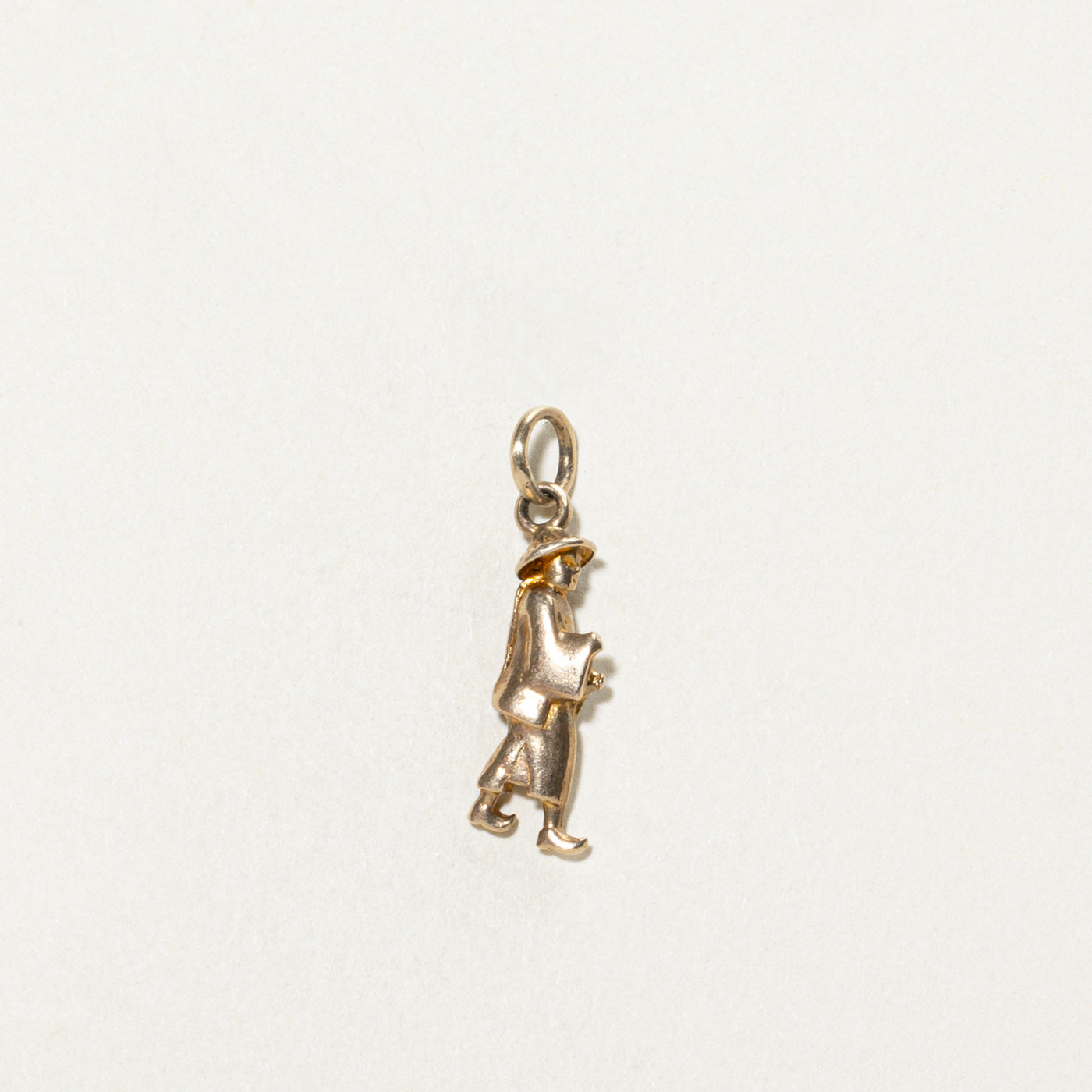 9K Yellow Gold Walking Person Charm Pendant - Elegant & Stylish Jewelry for Necklaces & Bracelets - Perfect for Gifts, Everyday Wear & Special Occasions
