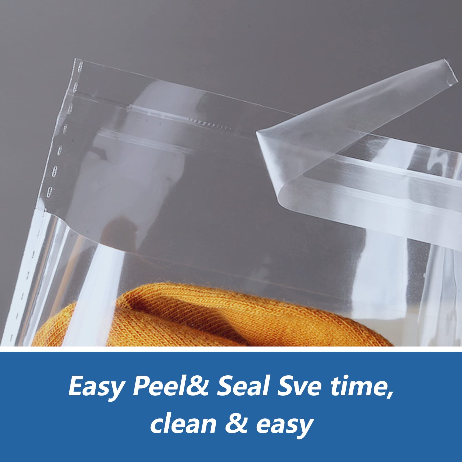 100 Pack 3x5 Inch Clear Self-Sealing Cellophane Bags - Small Plastic Poly Bags for Photos, Jewelry, Baking, Treats & Candy - Perfect for Party Favors, Wedding Gifts & Small Business Packaging