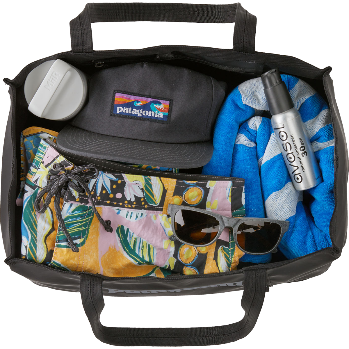 Black Hole Tote 25L Waterproof Travel Bag - Durable Lightweight Backpack for Hiking, Gym & Daily Commute