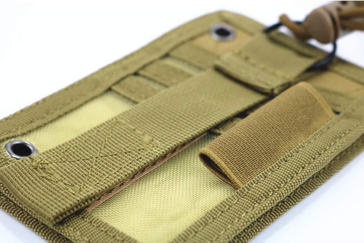 Tactical ID Card Holder with Hook - Credit Card Organizer Neck Lanyard & Key Ring for Badges | Perfect for Security Guards, Nurses, and Outdoor Enthusiasts
