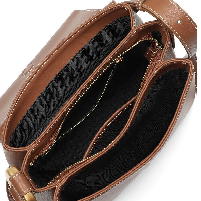 Premium Genuine Leather Messenger Bag for Men & Women - Crossbody Shoulder Bag with Adjustable Strap - Perfect for Work, Travel & Daily Commute