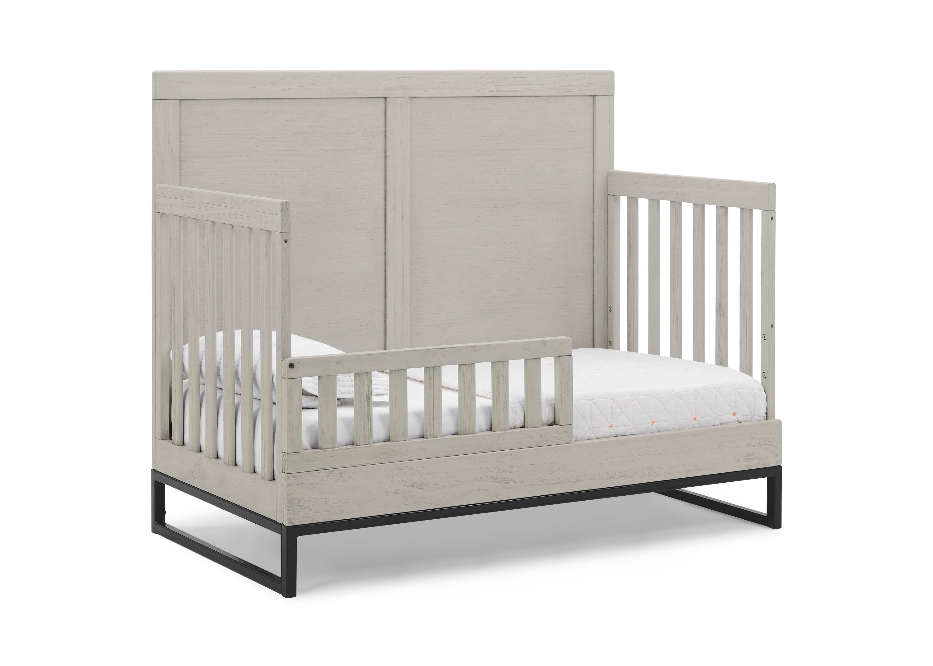 Foundry 6-in-1 Convertible Baby Crib to Toddler Bed - White Nursery Furniture for Boys & Girls - Perfect for Newborns to Teens Bedroom & Daycare Use