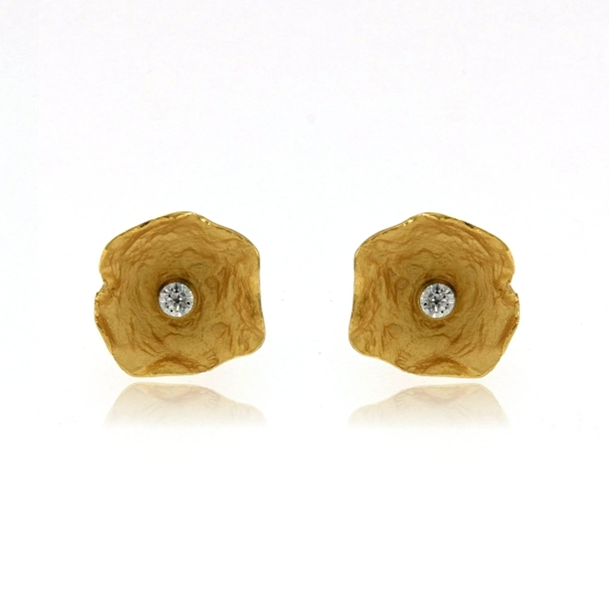 Elegant Floral Petal Earrings for Women - Dainty Rose Gold Hoop Earrings for Daily Wear, Parties & Special Occasions