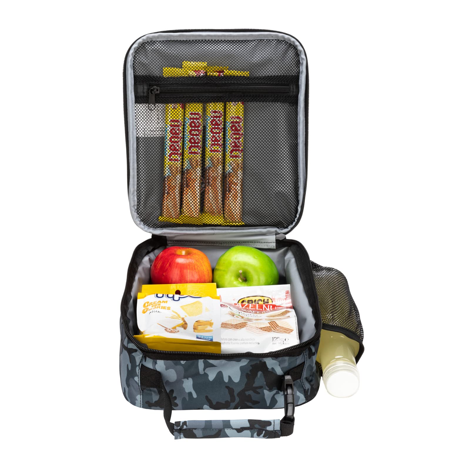 Dickies Insulated Lunch Bag for Work - Thermal Reusable Lunch Box for Men & Women | Grey Camo | Perfect for Office, School & Outdoor Activities