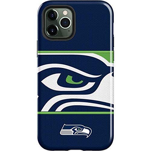 Officially Licensed NFL Seattle Seahawks Zone Block Design Impact Phone Case for iPhone 12 Pro Max - Durable Protection for Football Games & Daily Use