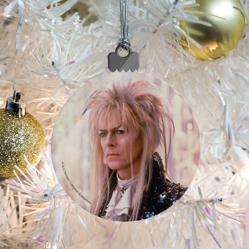 David Bowie as Jareth from Labyrinth Acrylic Christmas Tree Ornament - Unique Holiday Decor for Bowie Fans, Goblins Movie Lovers & Fantasy Themed Parties