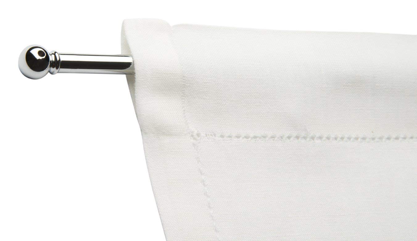 Handmade Italian Embroidered Linen Tablecloth - Zenoni & Colombi Cortina 600 Thread Count, Made in Italy, Mixed Linen, Multiple Sizes (260x300 cm) - Perfect for Dining Tables, Weddings & Special Occasions