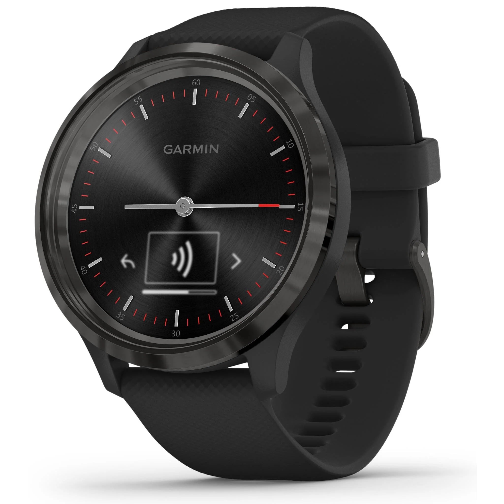 Garmin Vivomove 3 Hybrid Smartwatch - Slate Black | Fitness & Activity Tracker | Heart Rate Monitor | Smart Notifications | Stylish Analog-Digital Display | Perfect for Workouts, Office & Everyday Wear