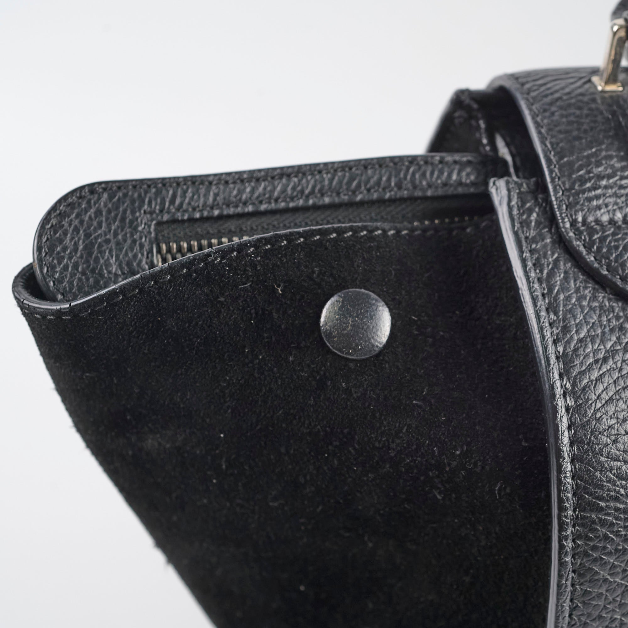 Celine Trapeze Medium Black Leather Handbag - Luxury Designer Shoulder Bag for Women | Perfect for Work, Travel & Evening Events