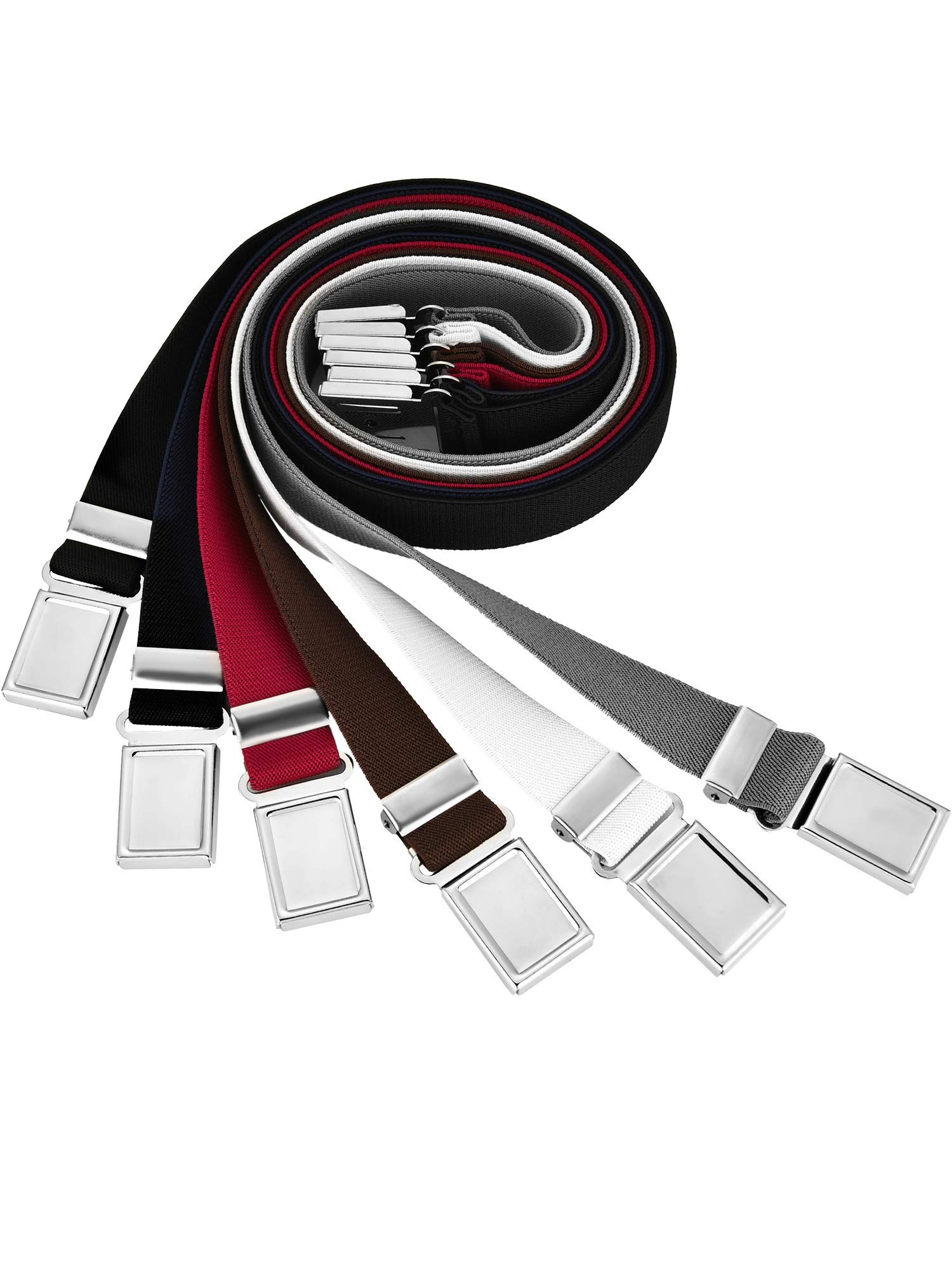 WILLBOND Adjustable Magnetic Belt for Kids - Stretchable Elastic Waistband with Magnetic Buckle for Boys & Girls | Perfect for School Uniforms, Jeans & Daily Wear