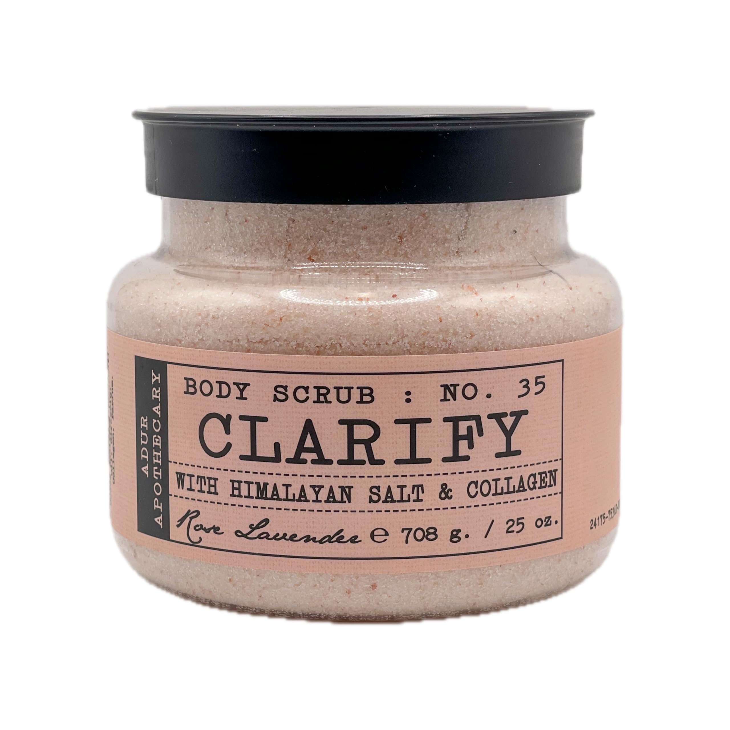 Himalayan Salt & Collagen Body Scrub with Rose Lavender - Exfoliating & Moisturizing 25 oz for Smooth Skin - Perfect for Spa Day & Self-Care Routine