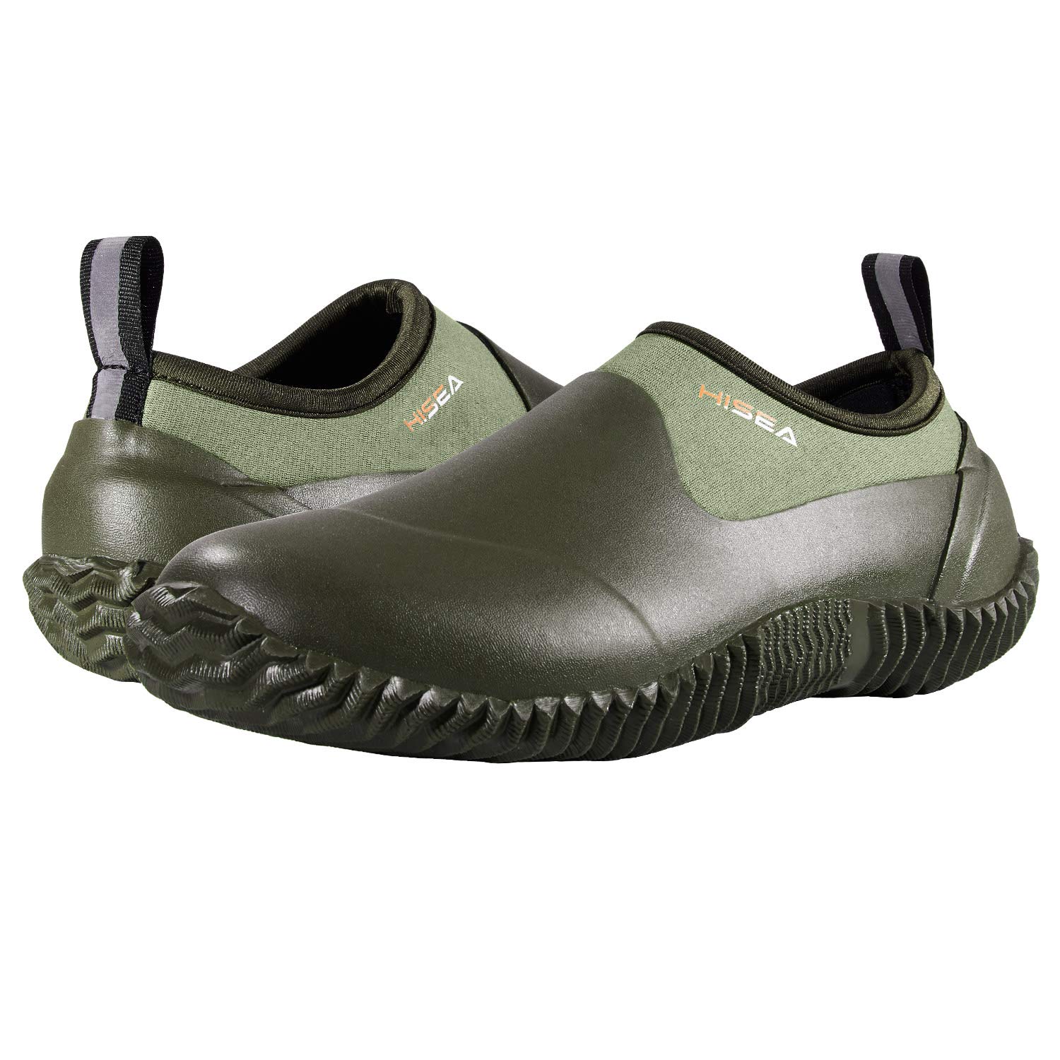 HISEA Unisex Waterproof Garden Shoes - Slip-On Rubber Neoprene Rain Boots for Men & Women | Outdoor Waterproof Footwear for Gardening, Farming, Camping, Hiking, Car Washing, Lawn Care & Yard Work | Perfect for Wet Conditions & Outdoor Activities