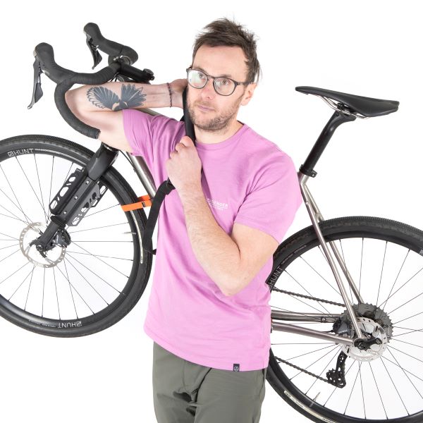 Restrap Hike a Bike Harness - Adjustable Bike Carrying Strap for Hiking & Bikepacking - Durable & Lightweight Cycling Accessory for Outdoor Adventures